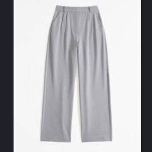 Abercrombie Sloane Tailored Brushed Gray Trousers Suiting Pants